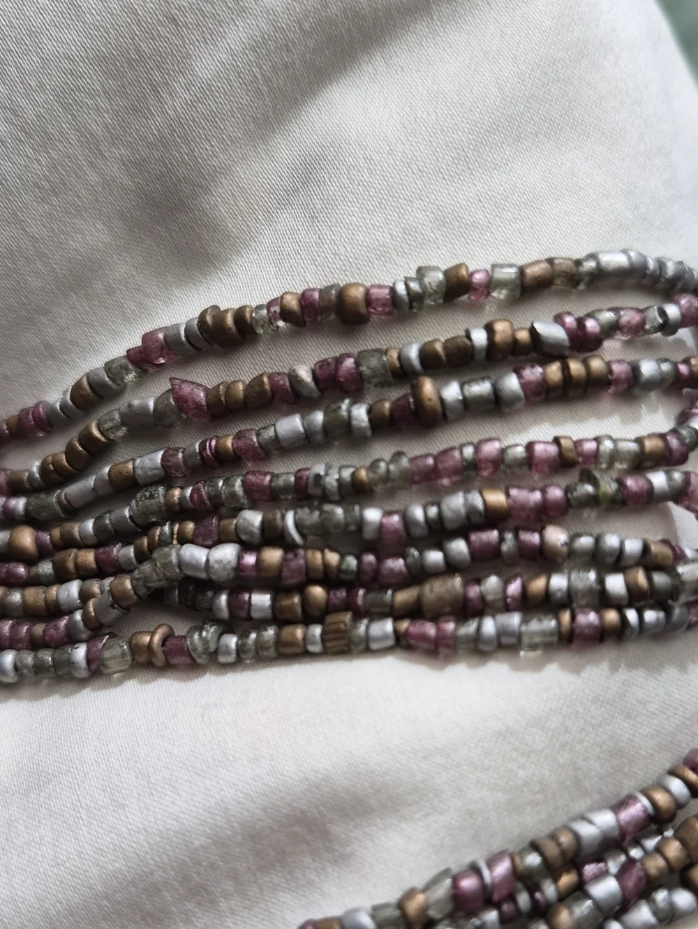 Vintage Boho Multi-Strand Seed Beaded Long Statement Necklace 38